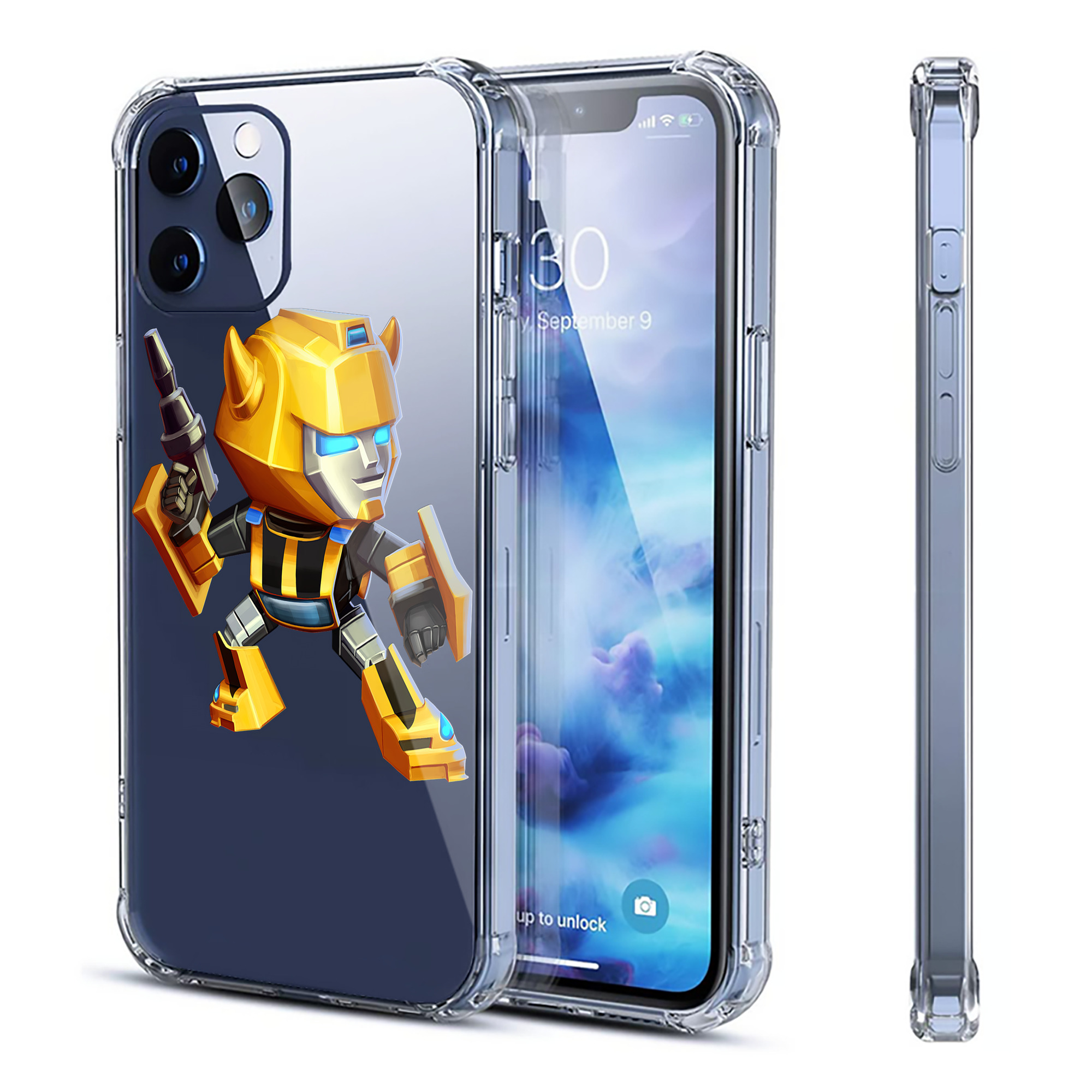 （画像用） Transformers トランスフォーマー 【iPhone 12シリーズ対応】透明スマホケース（クリアソフトケース）